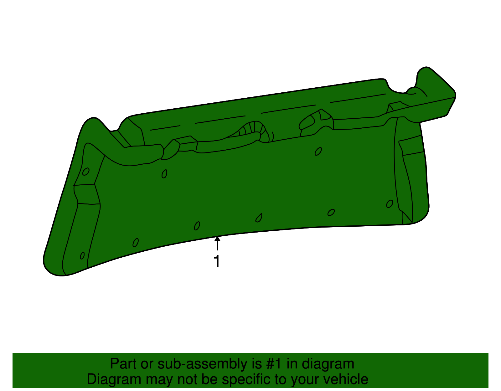 Trunk Lid Trim - Ford (YW4Z-5445594-AAB)