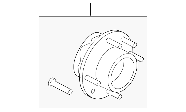 NEW Motorcraft Wheel Bearing & Hub Rear HUB-222 Ford Escape