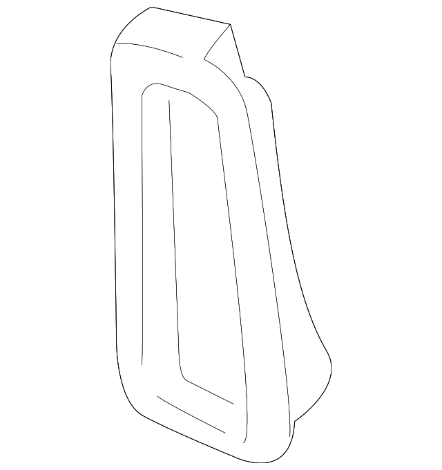 Cover Assembly, Infl Rst P/Seat Mdl Opg Tr    *Graphite - GM (12454643)