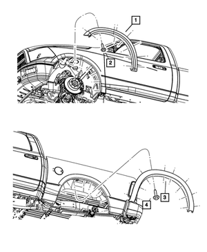 Genuine Mopar Front Right Wheel Opening Flare Extension For 2019-2024 Ram 4500/5500 5 thumbnail image