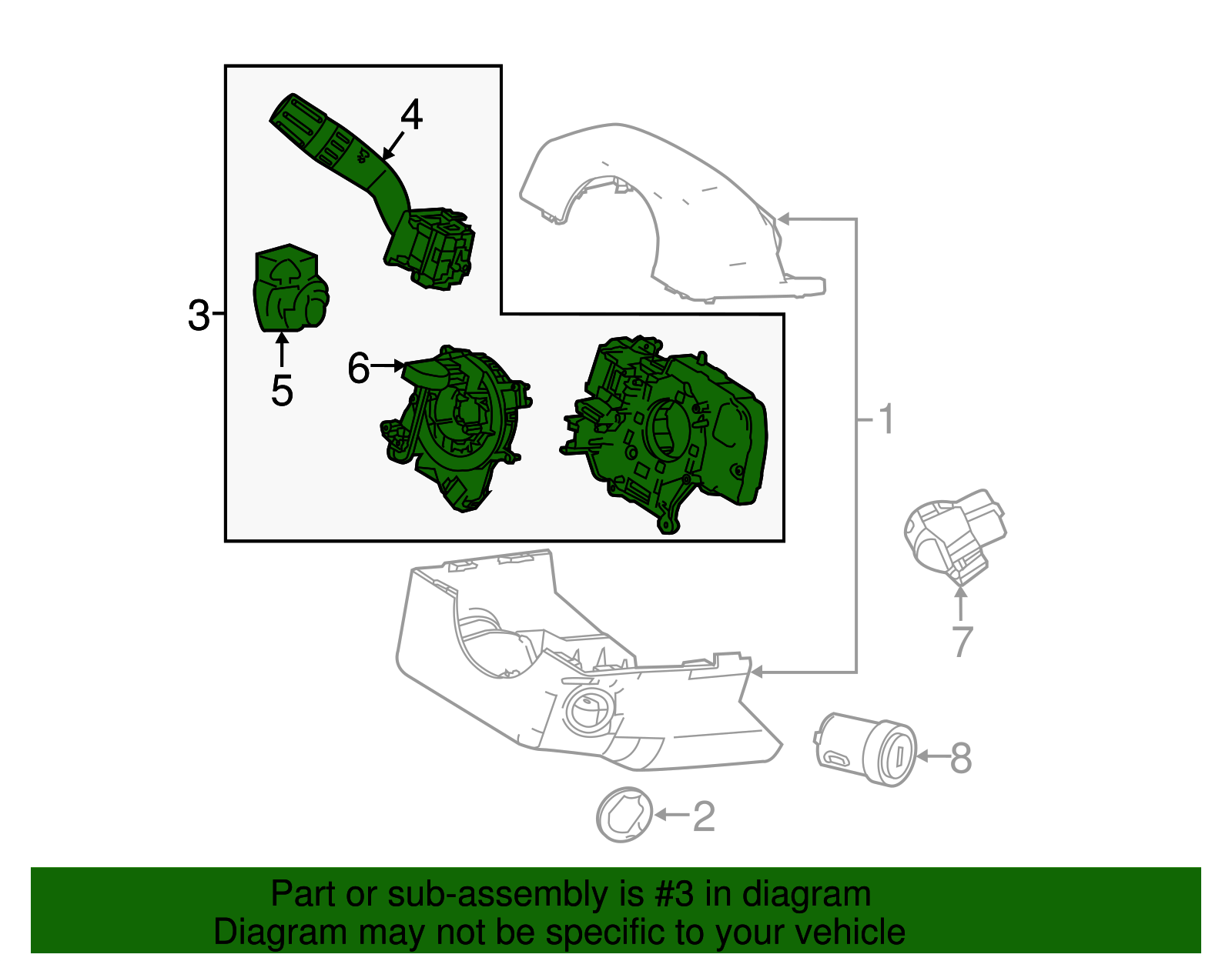 Lock Housing - Ford (GL1Z-3F791-AC)