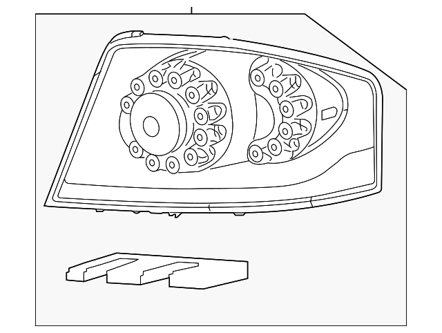 Tail/Stop/Turn Lamp 5182523AE Genuine Chrysler Tail/Stop/Turn Lamp 5182523AE Genuine Chrysler