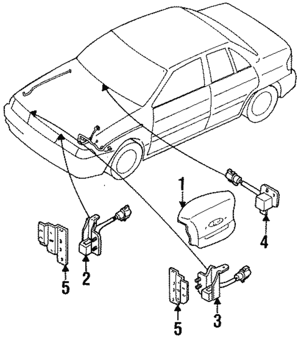 Driver Air Bag - Ford (F5CZ-58043B13-A)