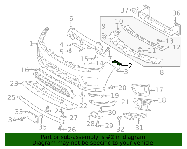 Genuine OEM Side Bracket Part# LR137781 Fits 2018-2022 Land Rover 