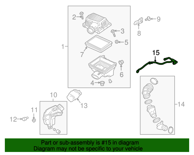 20182022 GM Positive Crankcase Ventilation Tube 12687544 GM