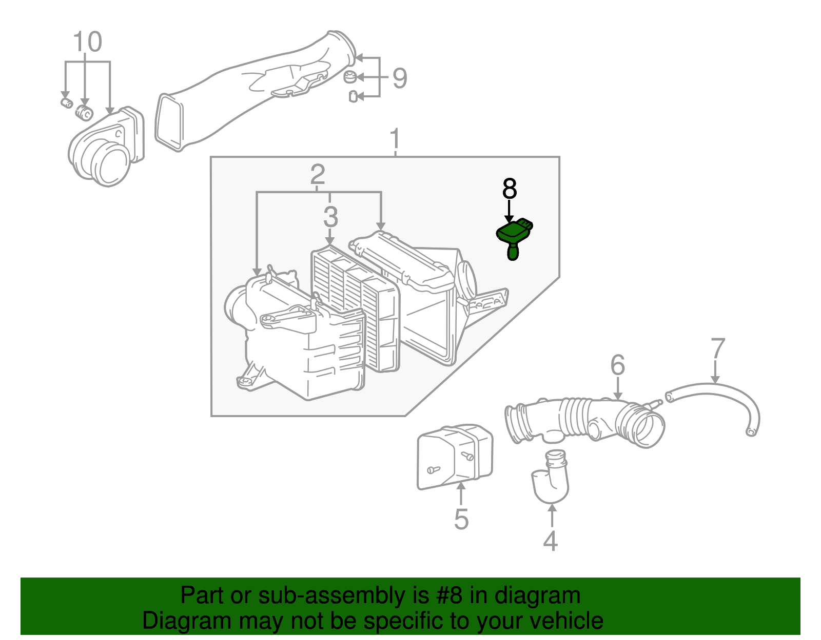 Mass Air Flow Sensor - Scion (22204-21010)