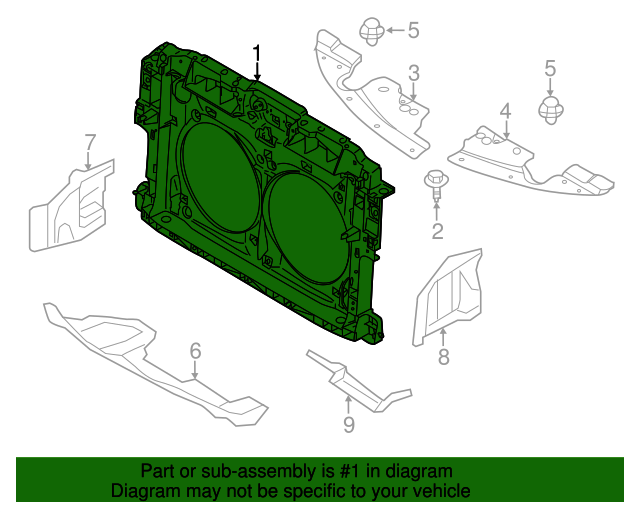 2009-2014-nissan-murano-radiator-support-62500-1aa0a-courtesy-parts