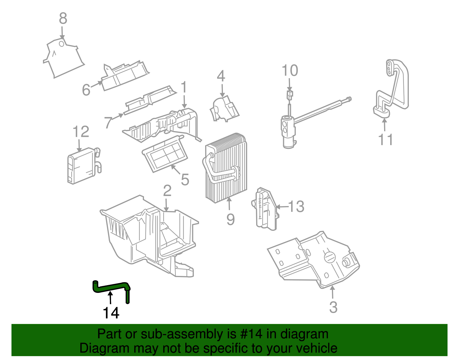 Drain Tube - GM (10306794)