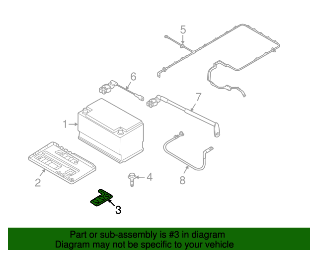 Battery Tray Clamp 3C0-803-123