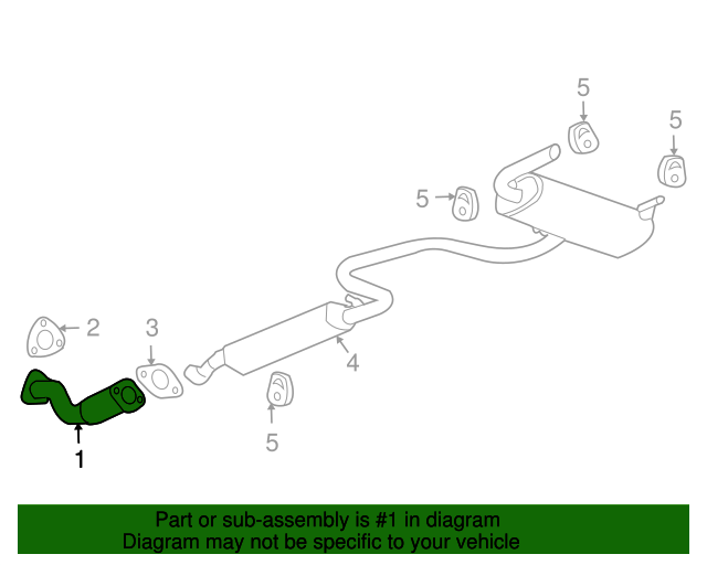 20092012 GM 3Way Catalytic Converter with Flanges and Studs 19418970