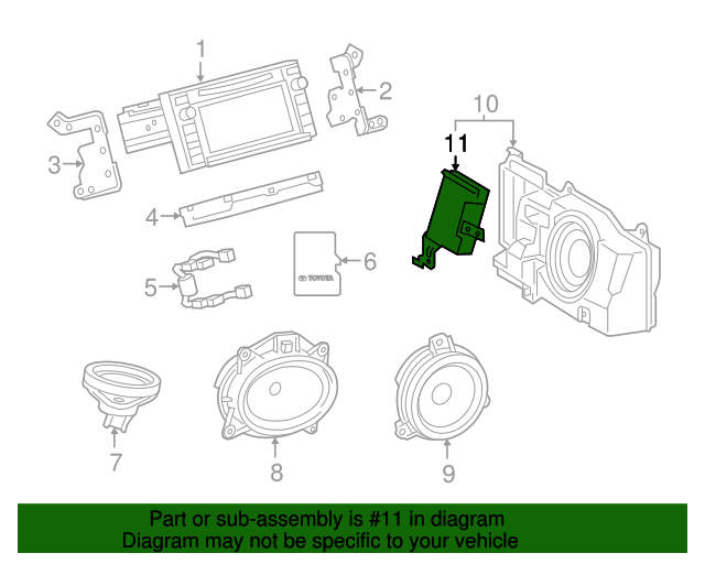 8628004060 Amplifier 20162017 Toyota Sparks Parts