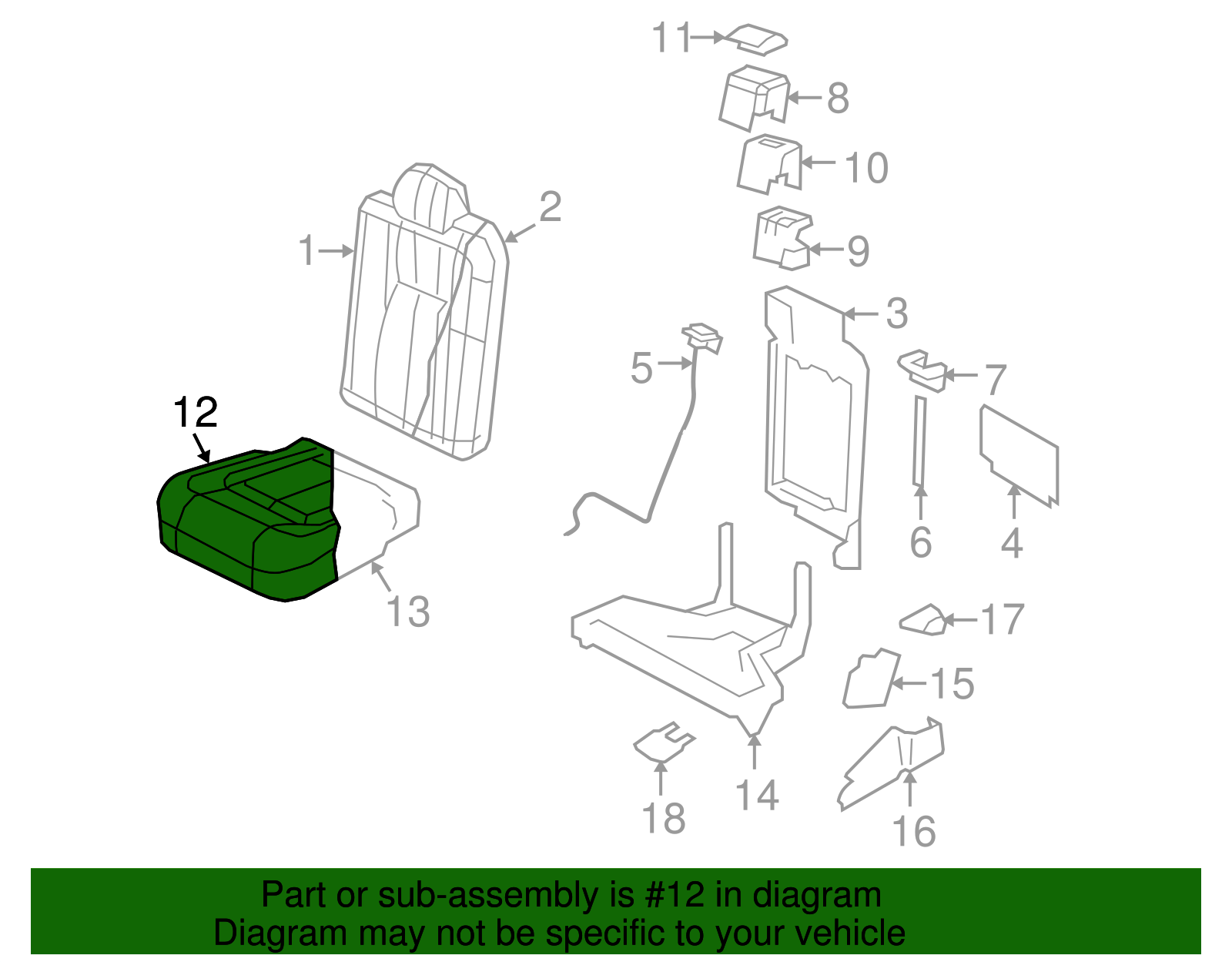 Seat Cover - Ford (GL7Z-7863804-BB)