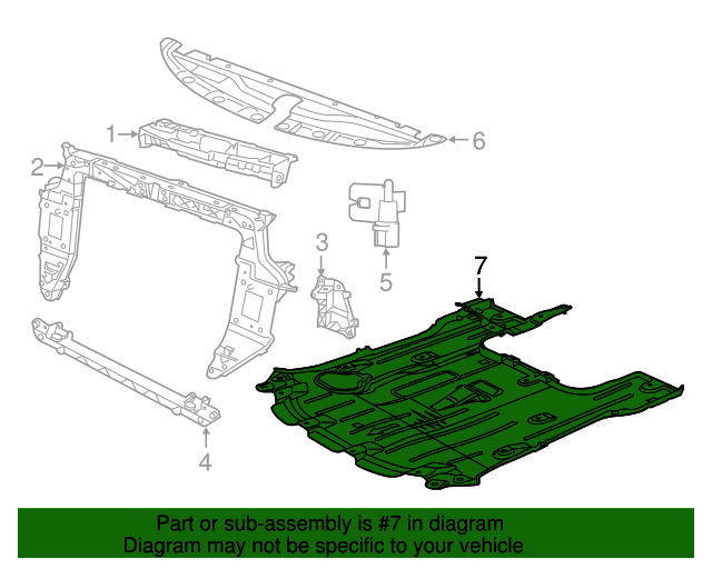 Genuine Mopar Under-Body Shield 68227425AD