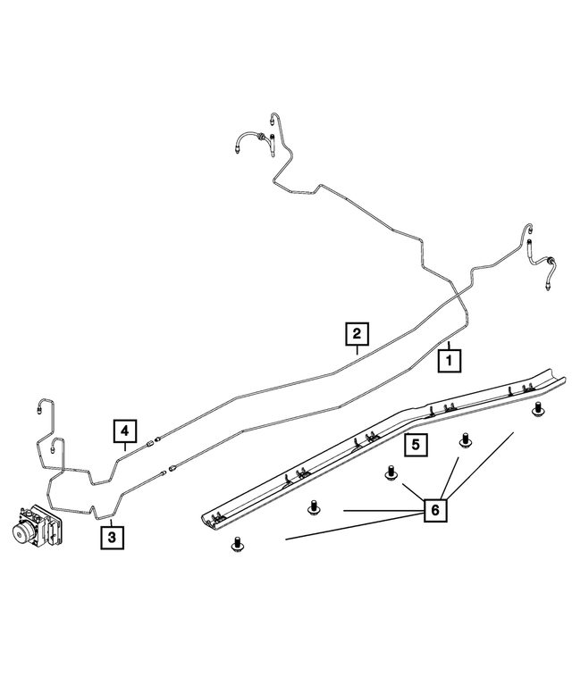 20192020 Mopar Brake Tube 68439252AA Mopar Estores