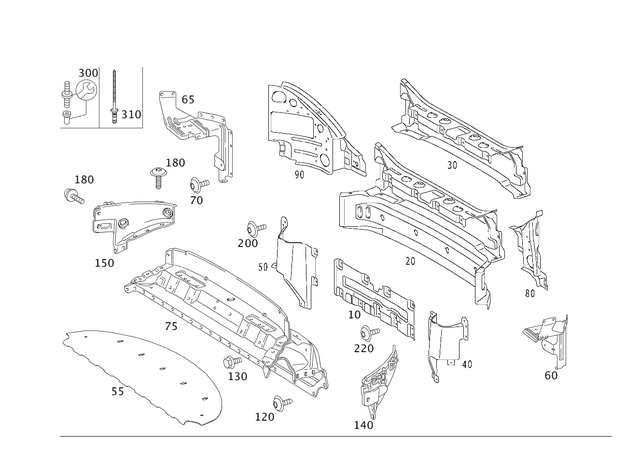 1954-2025 Mercedes-Benz Threaded Pin 000-990-12-10 | MB OEM Parts