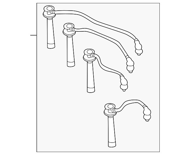 Kia Rio 2001-2005 Rio5 Spark Plug Wire Set Parts-Mall 274002X140 Fits