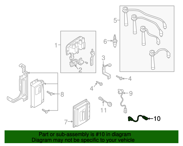 20012005 Kia Rio Engine Crankshaft Position Sensor 0K30A18891