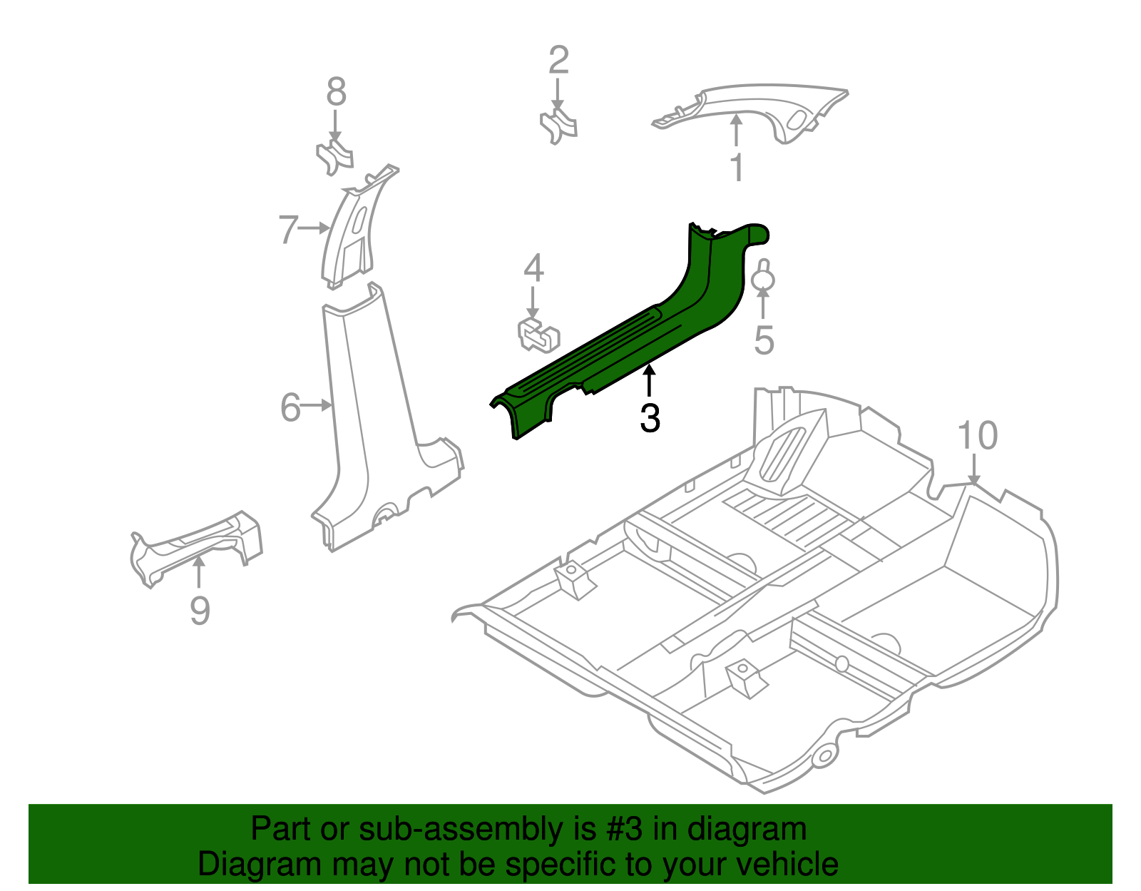 Door Sill Plate - GM (96649842)
