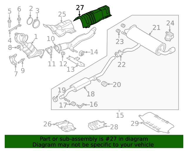 20182019 Land Rover Range Rover Evoque Heat Shield LR094446