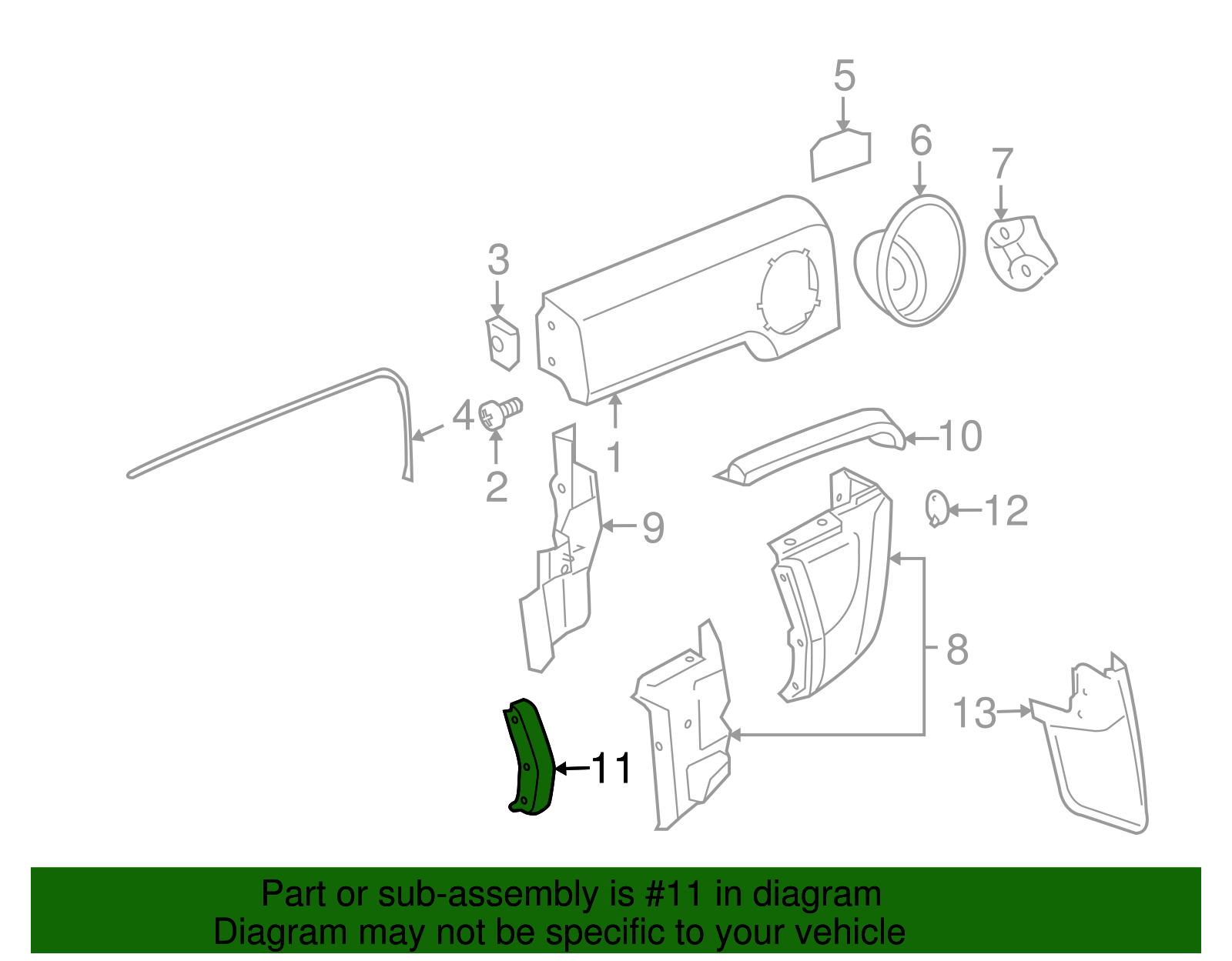 F Molding - GM (15822891)