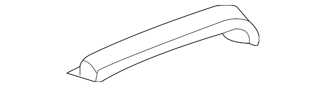Dark Smoke Gray Passenger Side Rear Wheel Opening Center Rear Molding - GM (15822890)