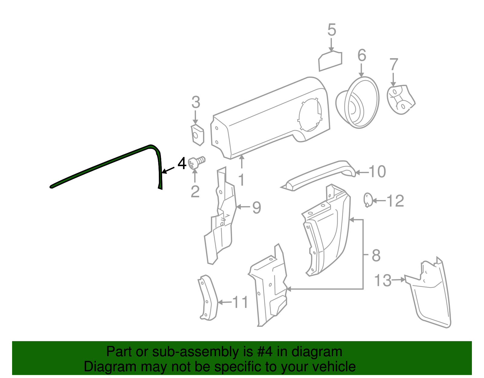 Multi-Purpose Sealing Strip - GM (15814597)