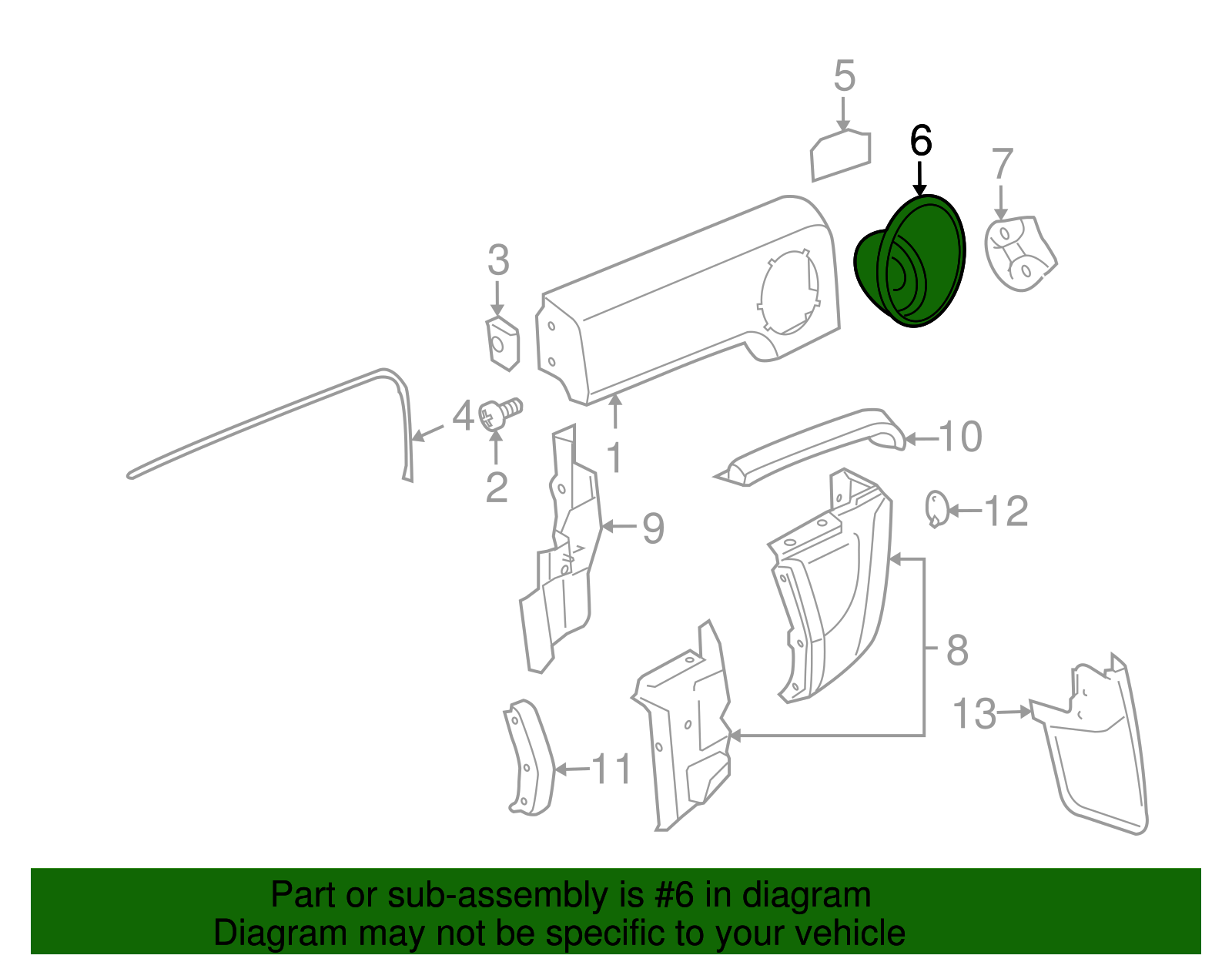 Fuel Filler Housing - GM (15794626)
