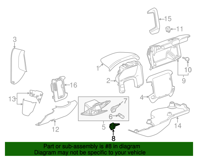 20142024 GM 12 Volt Accessory Power Outlet 84590447 GM