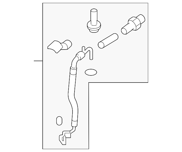 Motorcraft™ A/C Refrigerant Discharge Hose - Ford (YF-37251)