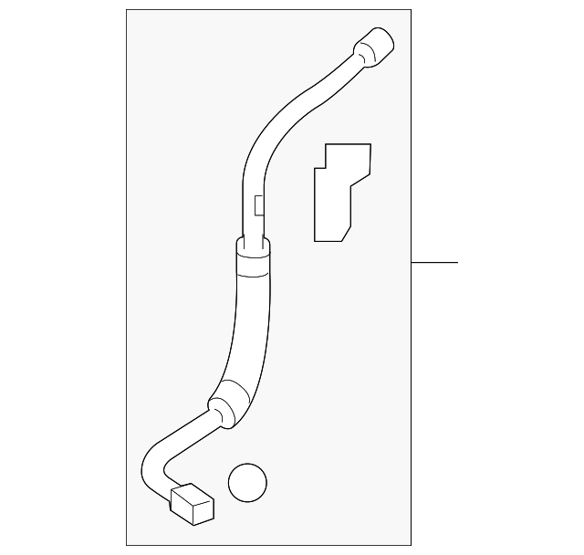 Motorcraft™ A/C Refrigerant Liquid Hose - Ford (YF-37253)