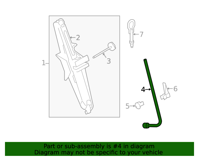20192023 Ford Transit Connect Lug Wrench KT1Z17034A OEM Parts Online