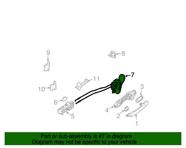 20032008 Nissan Maxima Door Lock Actuator Motor 825017Y00A Nissan