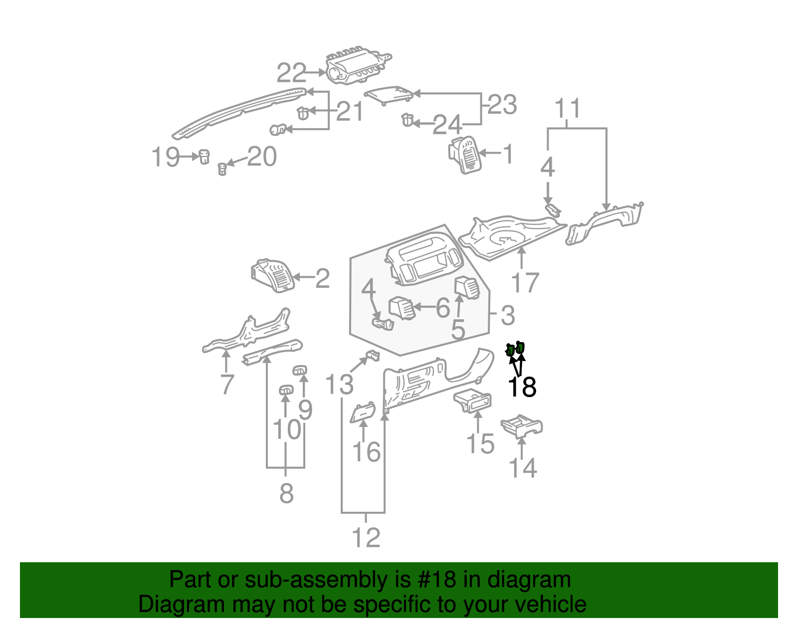 Switch Cover - Scion (55539-32010-C0)