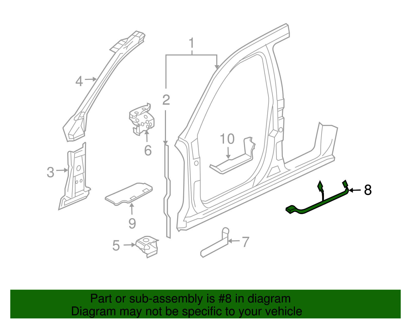 Baffle Plate - Volkswagen (7L0-864-630-B)