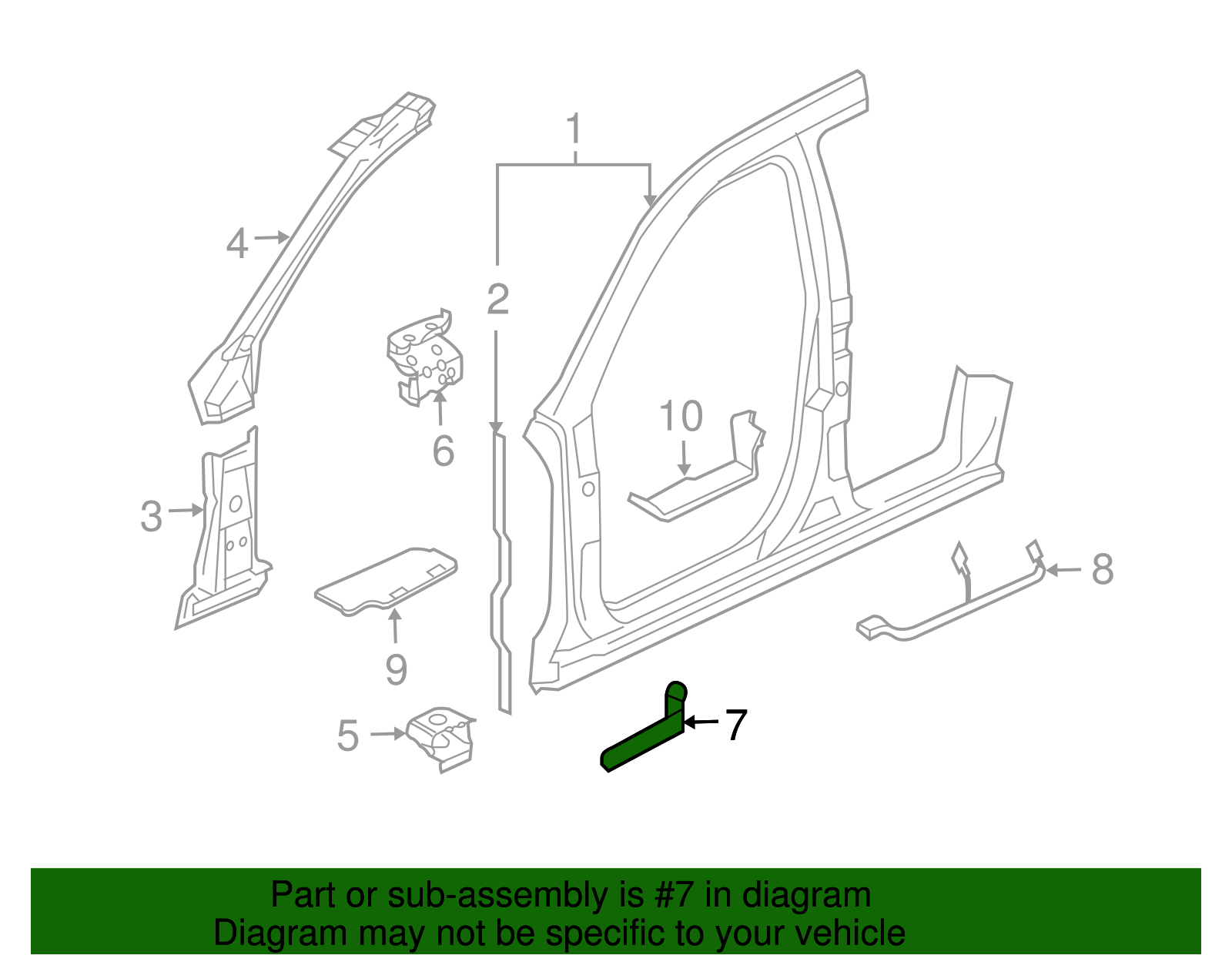 Baffle Plate - Volkswagen (7L0-864-621-B)