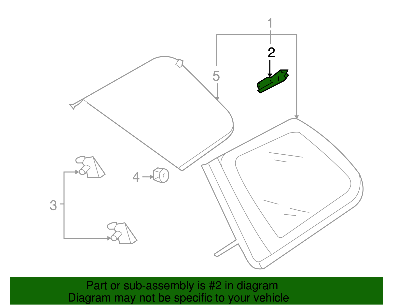 Quarter Glass Clamp - Volkswagen (7L6-845-339)