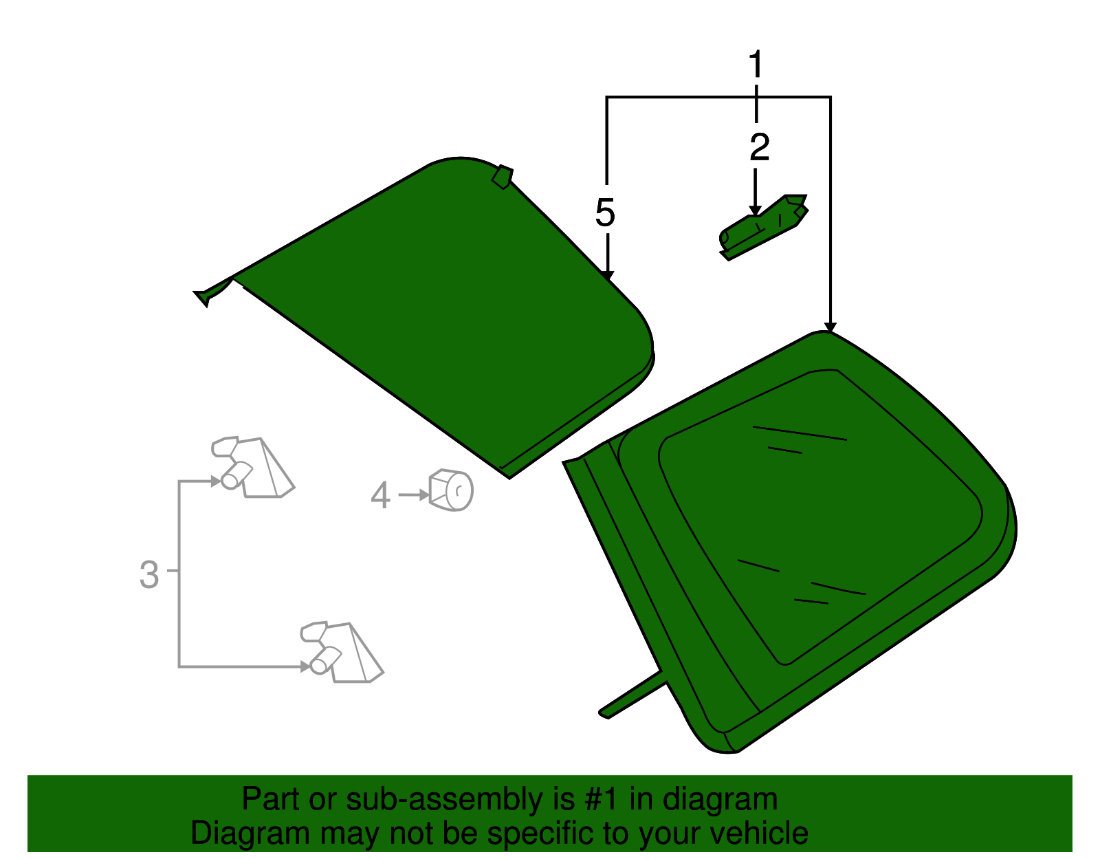 Quarter Glass - Volkswagen (7L6-845-297-AK)