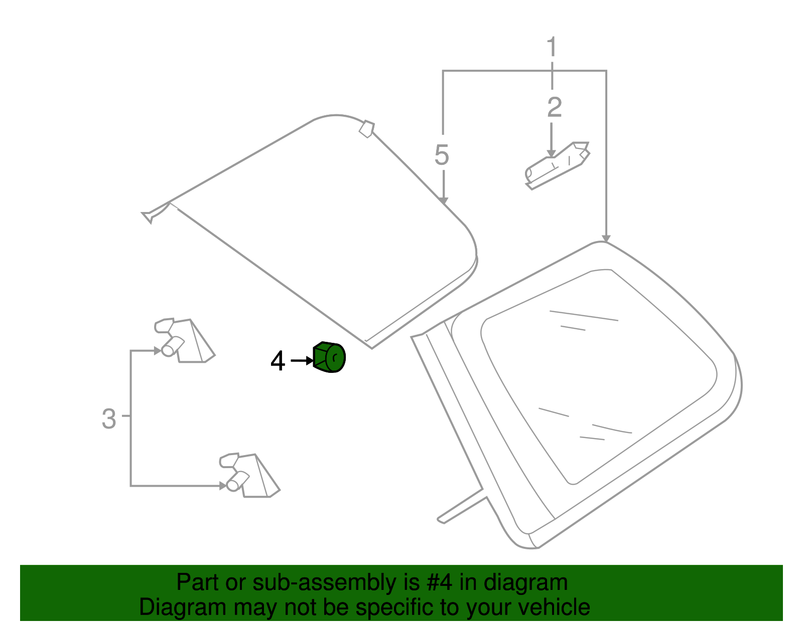 Quarter Glass Nut - Volkswagen (N-908-802-04)