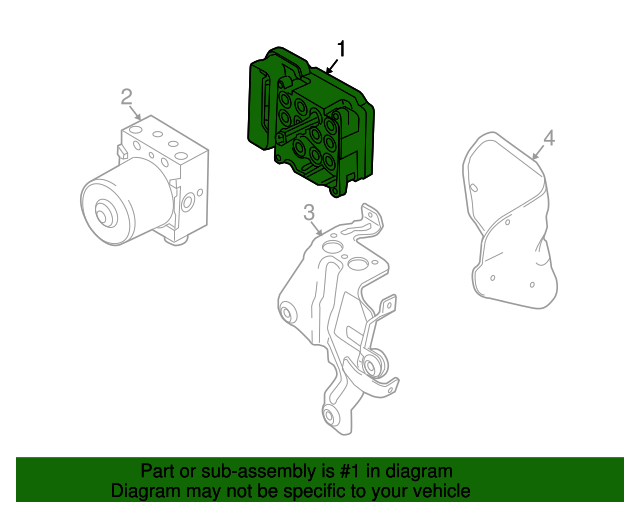 AM6Z2C219B ABS Control Module 20082010 Ford Ford Parts Connect