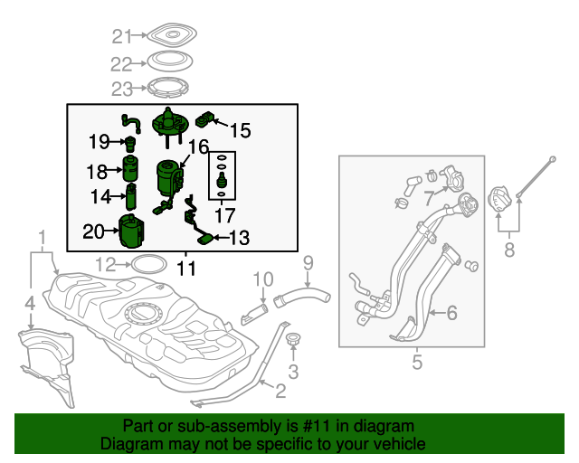 20172018 Kia Forte Fuel Pump Assembly 31110B0600 XportAuto