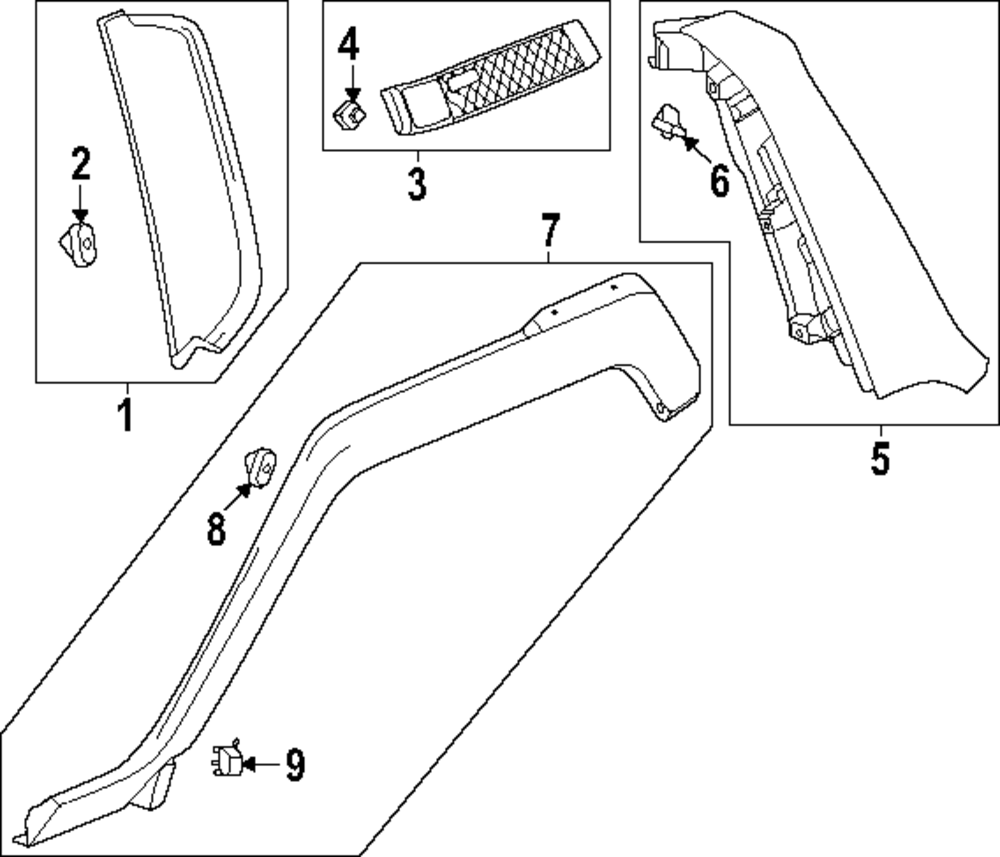 2024-2025 GMC Hummer EV SUV Wheel Opening Molding 85606340 GM ...