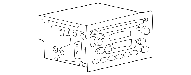 Radio, AM/FM Stereo & Clk & Audio Disc Plyr & Info Sys - GM (10373280)