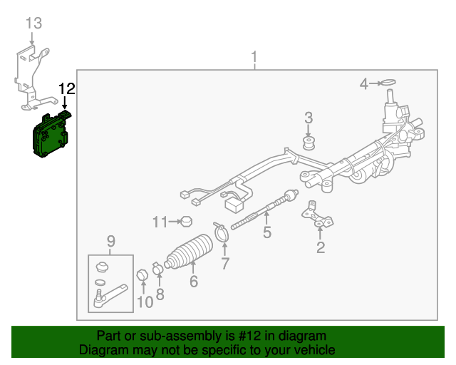 34710FJ252 Power Steering Control Module 20152017 Subaru World