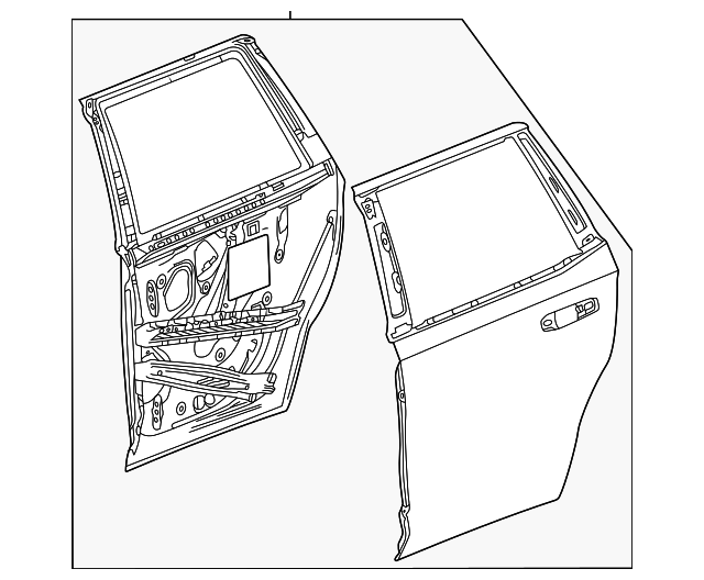 Rear Driver Side Door 86791895 GM