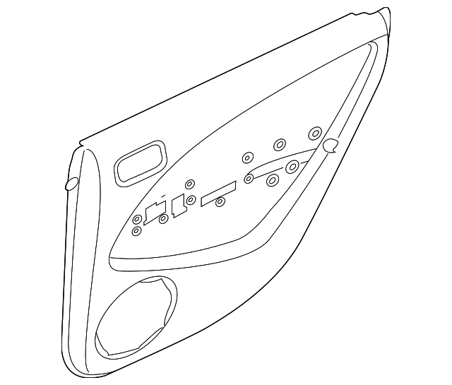 MN124749YB Door Trim Panel 20032004 Mitsubishi Outlander Capital