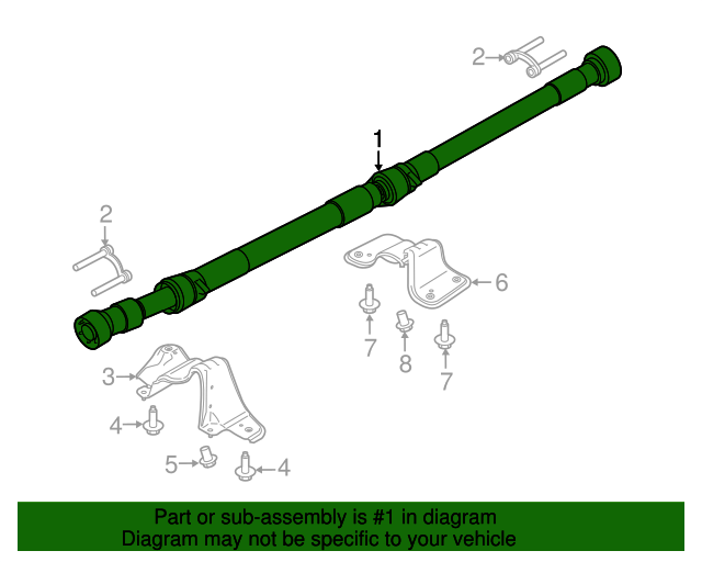 20162018 Ford Focus Drive Shaft G1FZ4R602C OEM Parts Online
