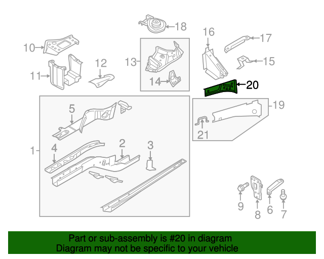 Upper Rail Reinforcement 5N0-809-147