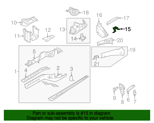 Headlamp Bracket 5N0-803-642-A