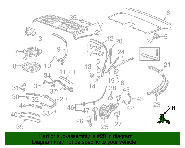 Genuine Porsche 99656105601 Convertible Top Latch Mount Base FREE