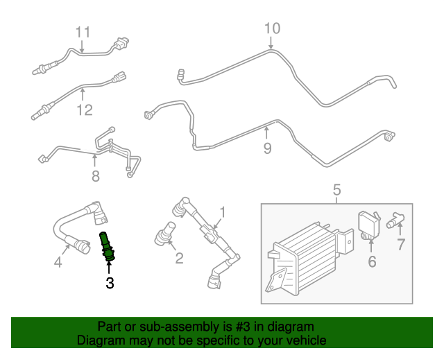 EV281 PCV Ford Genuine OEM PCV Valve Assembly 7L3Z-6A666-A - Factory ...